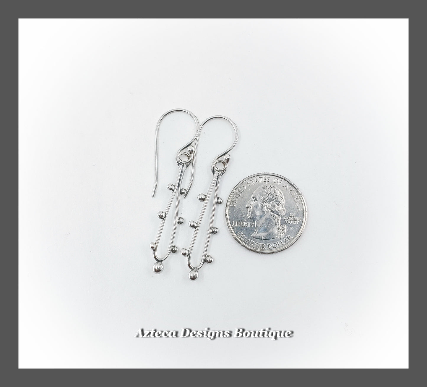 Silver Granulation Drop Earrings + Hand Fabricated Argentium Silver