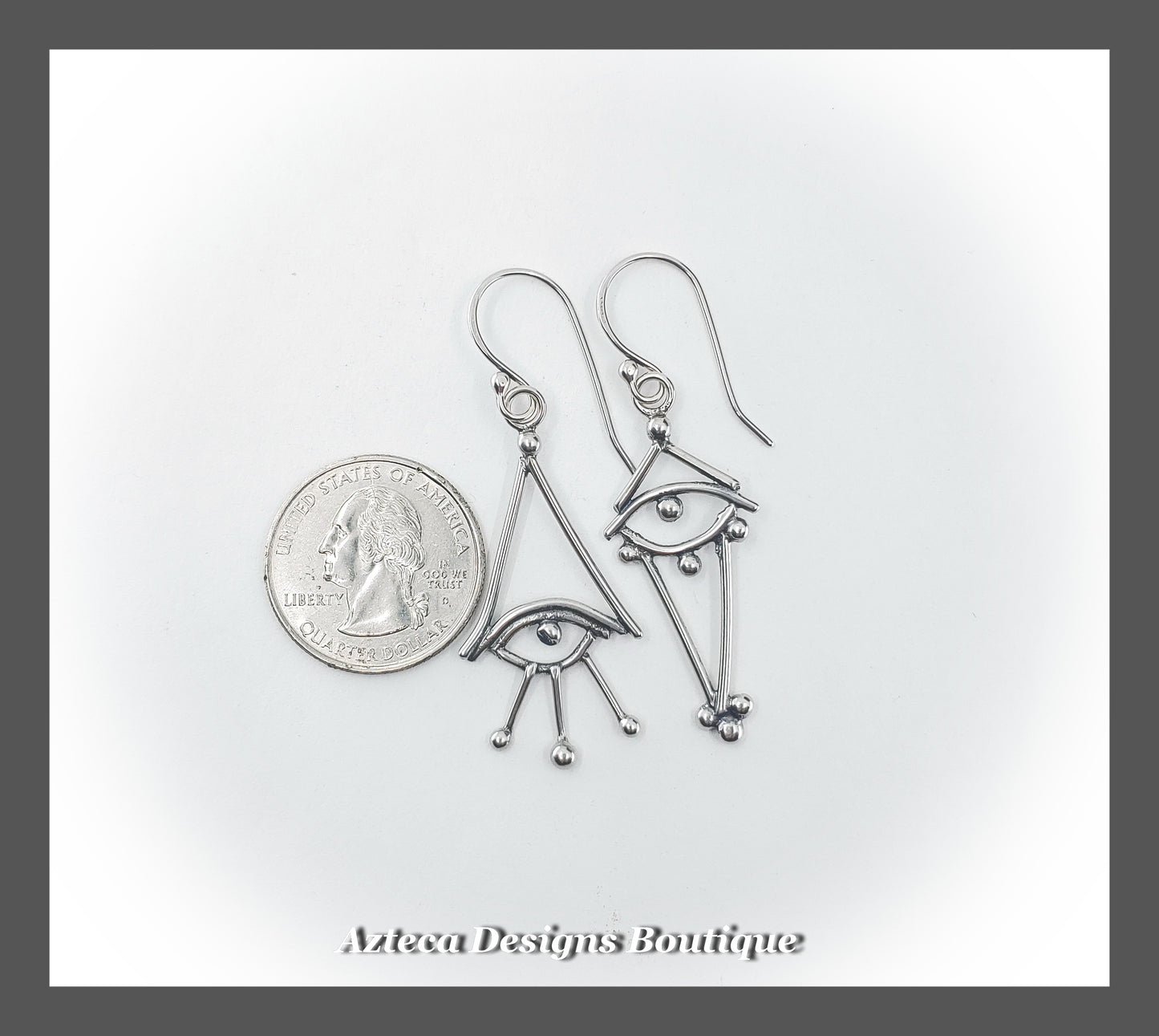Protect + Argentium Silver Hand Fabricated Earrings