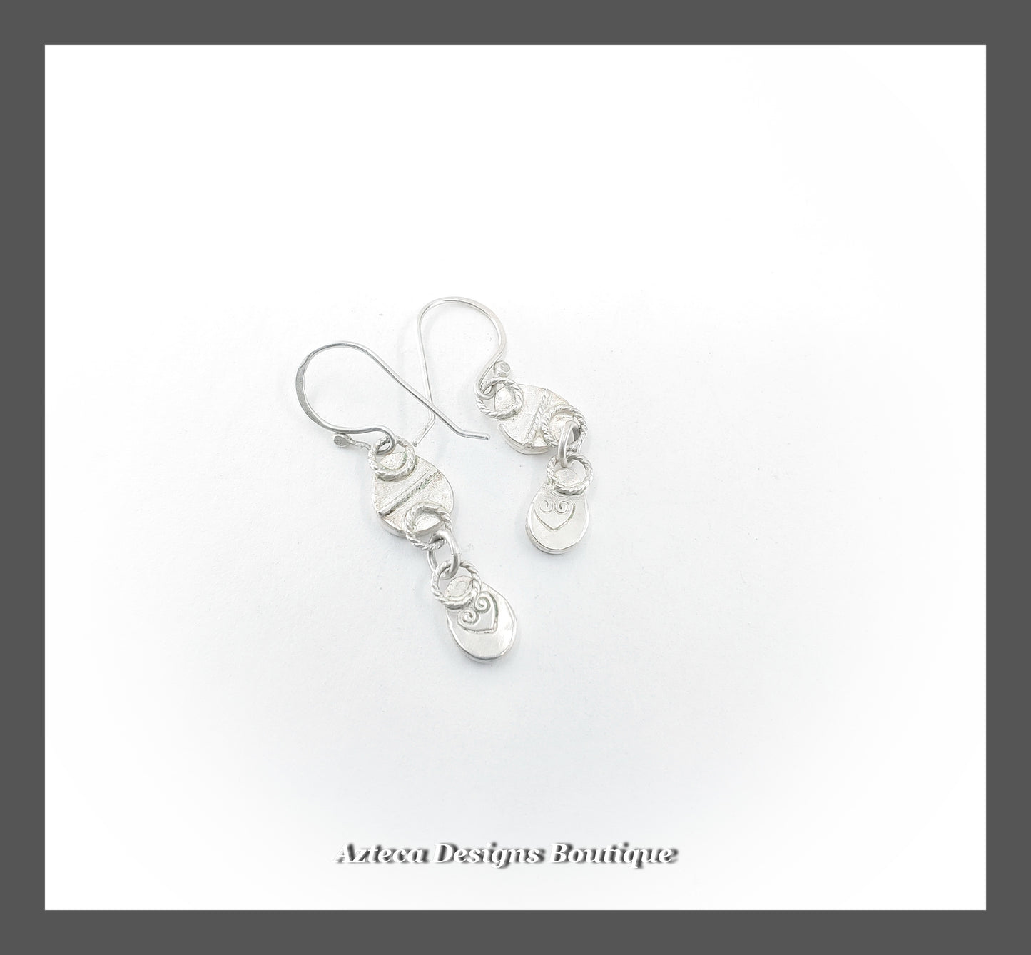 Sterling Silver + Double Drop Opal Doublet Hand Fabricated Earrings