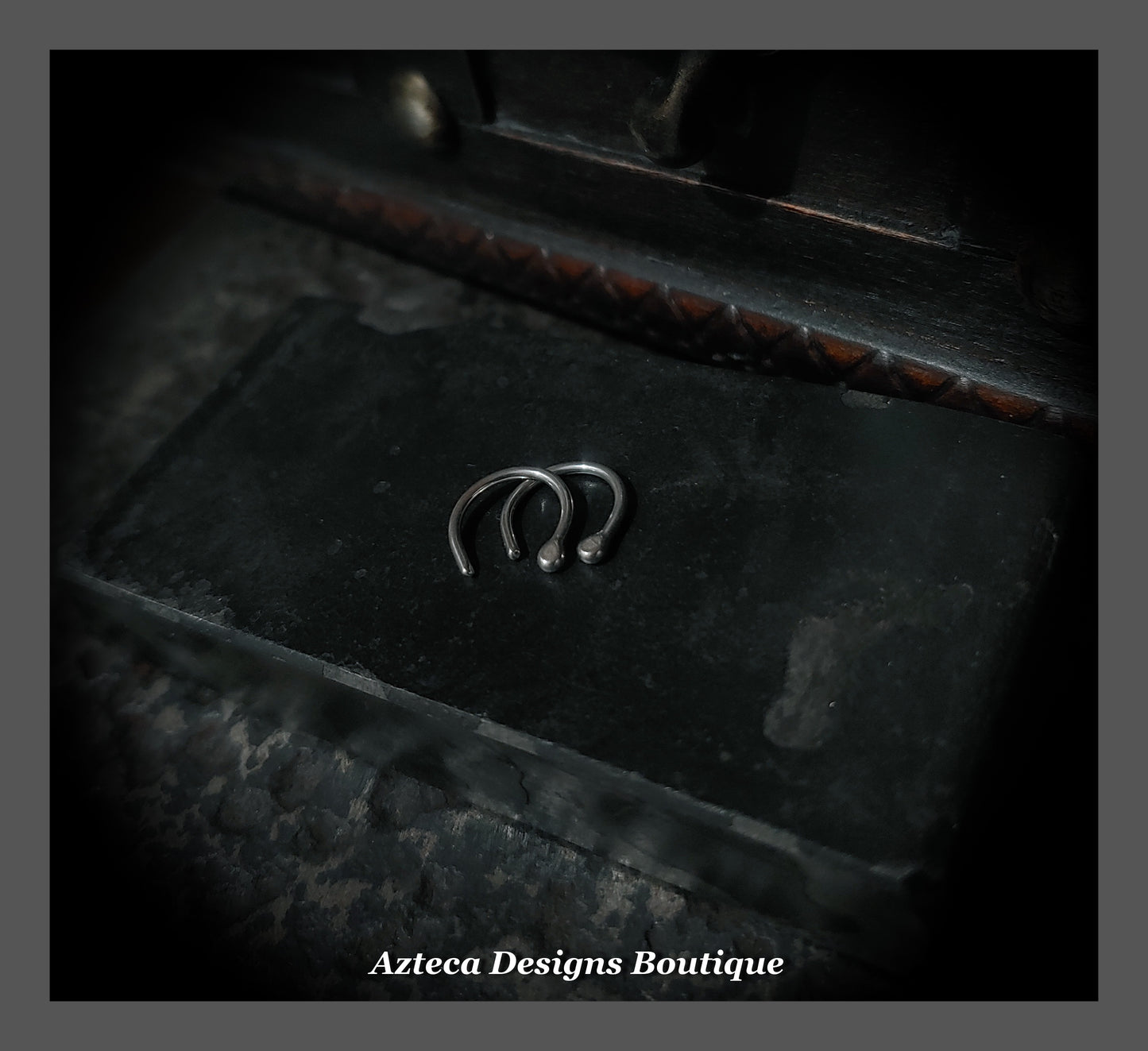 18 Gauge Piercing Keepers + Horseshoe Style Mini Earrings + Argentium Silver