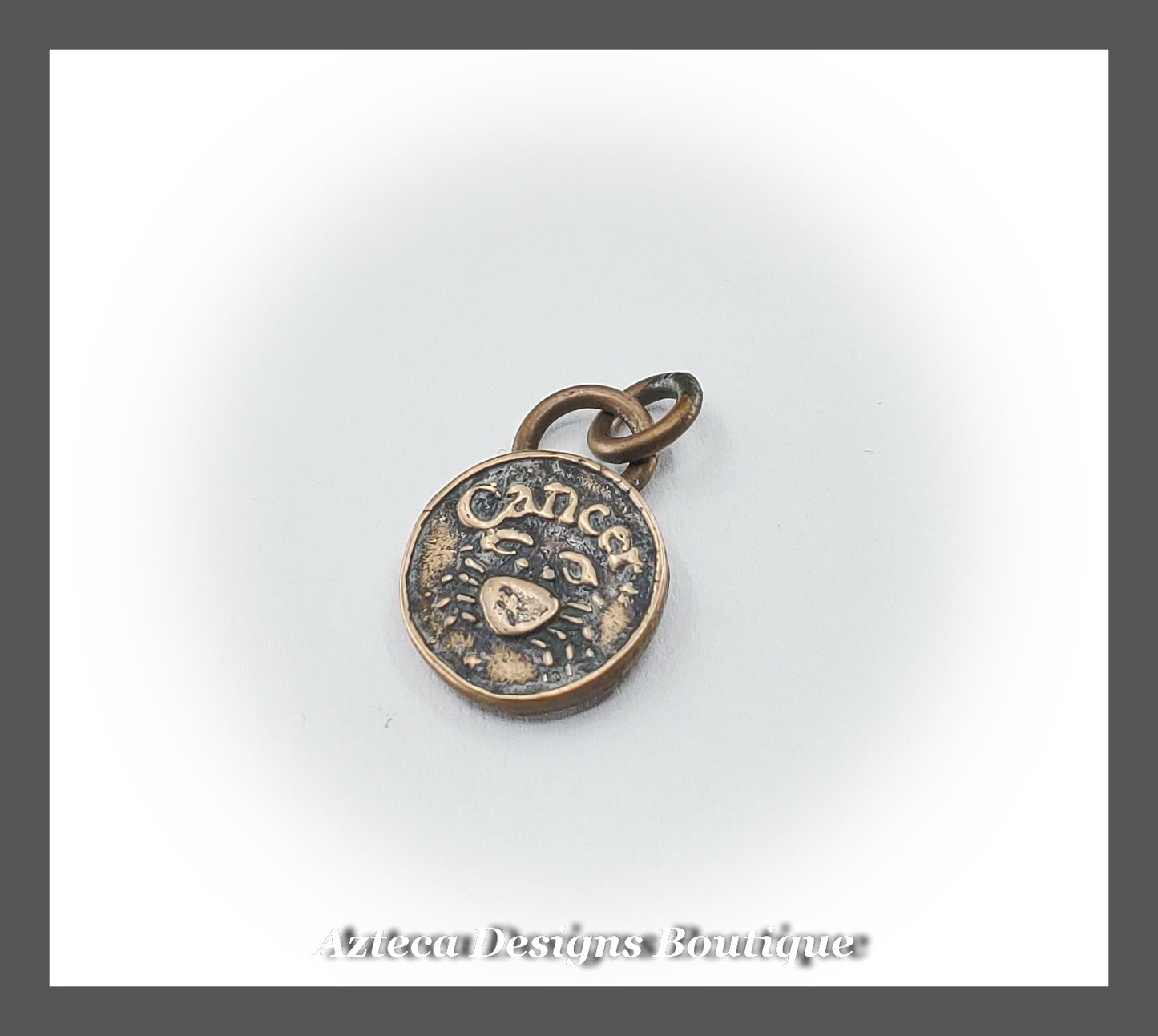 CANCER Zodiac Sign + Bronze Handmade Charm