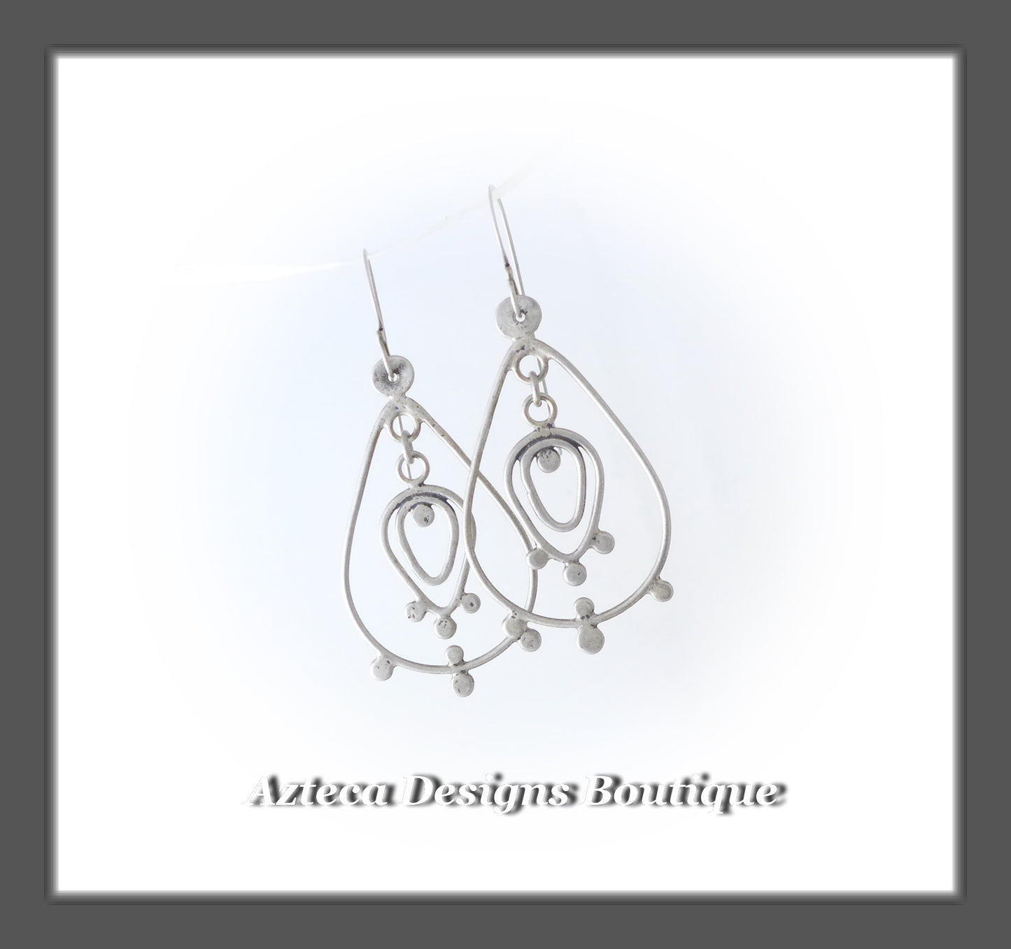 Hand Fabricated Argentium Silver Earrings + Lace and Spice Collection